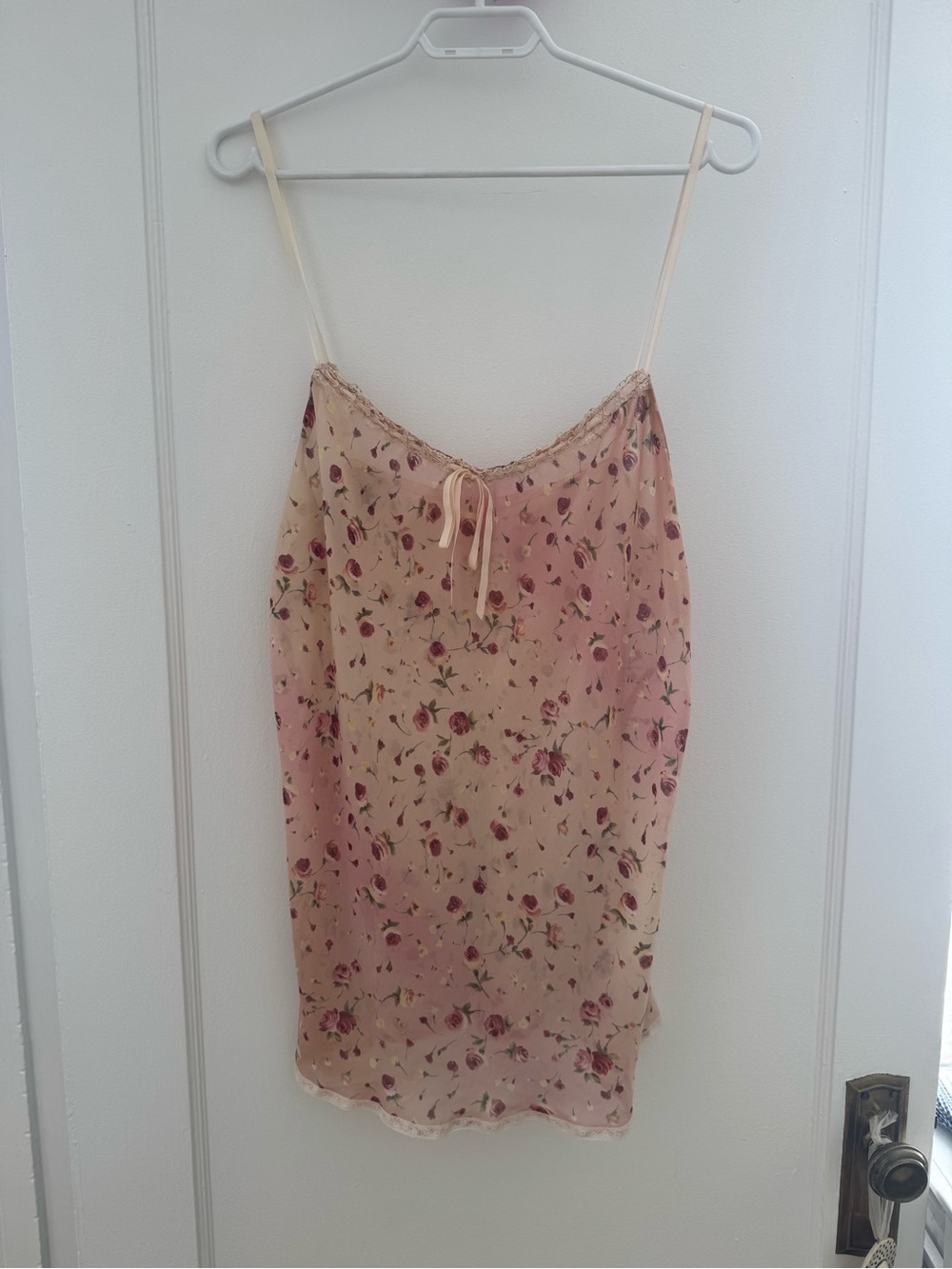 Sheer Floral Slip Tank - Roses - Picture 2 of 4